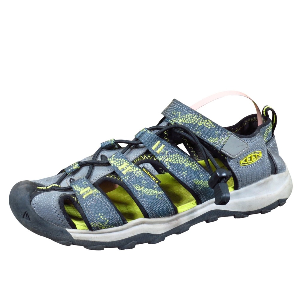 KEEN Newport Neo H2 Kids Size 5 Gray Green Sport‎ Sandals Water Trail